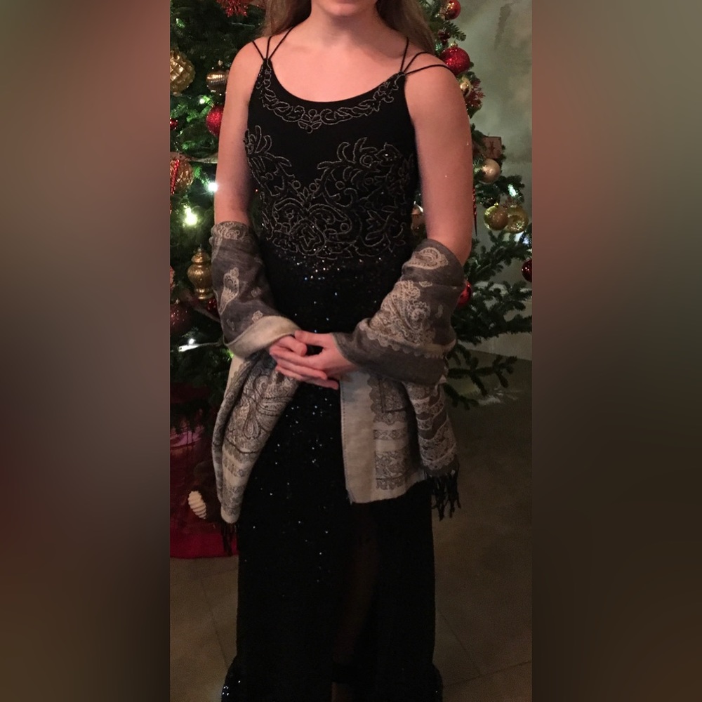 Formal Black floor-length dress